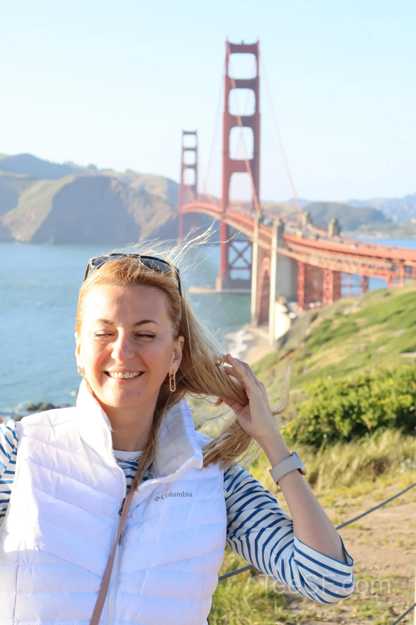 golden Gate Bridge Overlook Portrait during a Stripe Sessions 2026 visit in San Francisco.